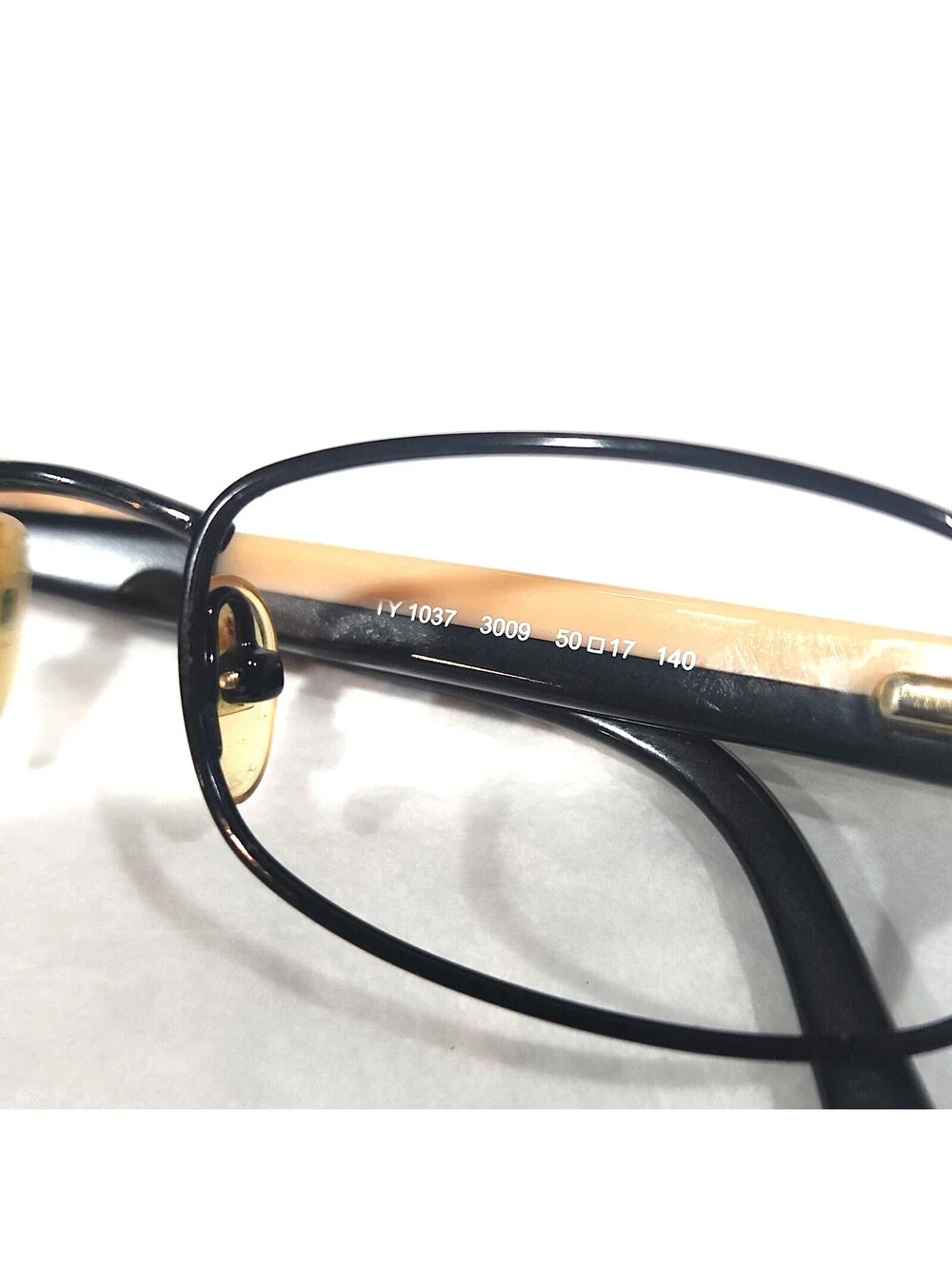 Tory Burch TY1037 3009 Small Black Oval Eyeglasses 50-17 140